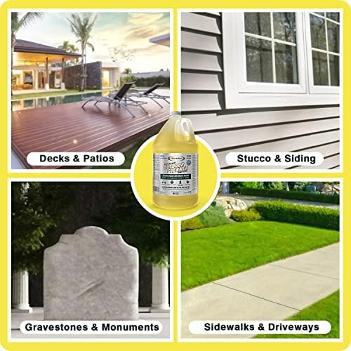 Outdoor - Concrete Roof Walls Headstone Deck and Vinyl Siding Cleaner - RTU Outdoor Cleaner Pack of 1