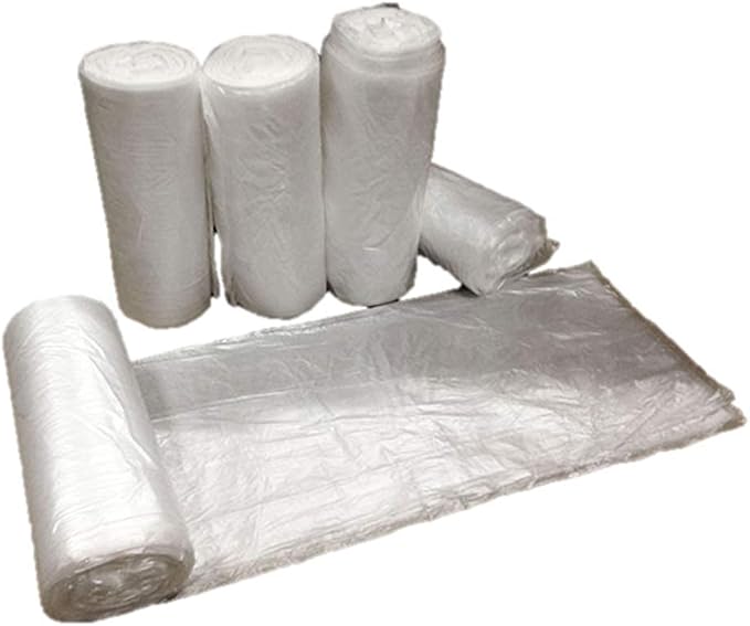 Dealmed Trash Bag | Made in USA | 20-30 Gallon 30 x 36 1 mil Clear | 25/Roll 10/Case