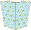 Marye-Kelley WB465-Aqua Butterfly Wastepaper Basket