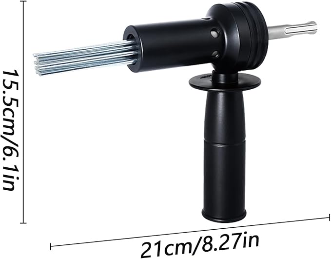 Electric Rust Scaler Electric Hammer with 18 Needles Concrete Rust Cleaner for Construction Home Industry Commercial Garage Concrete