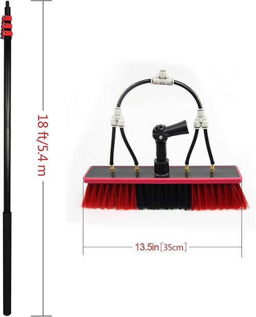 12ft-36ft Window Cleaning Pole/Water Fed Telescopic Brush/Extendable Cleaner Conservatory Roof Window Cleaning Equipment Extendable Cleaner Conservatory Roof Cleaning Tools