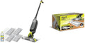 Shark VACMOP Pro Cordless Hard Floor Cleaner Vacuum and Spray Mop + VACMOP Disposable Hard Floor Pad Refills Compatible with VM252 &amp VM180 Includes 4 Disposable Pads