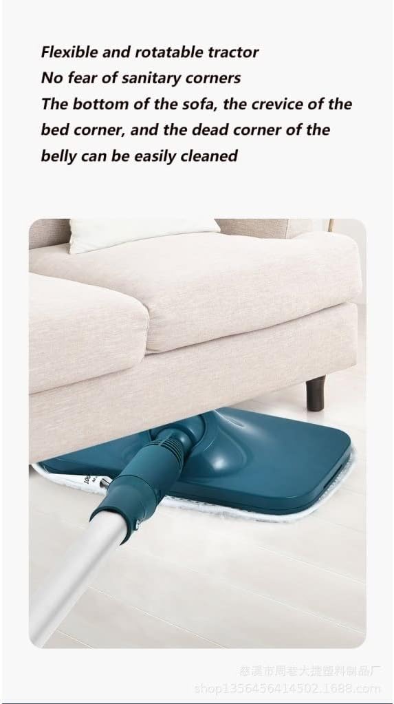 Multifunctional Steam Mop 1500W Handheld Household Electric Mop Water Spray All-in-One Machine Suitable For Kitchen Bathroom Living Room Bedroom (Color : White)