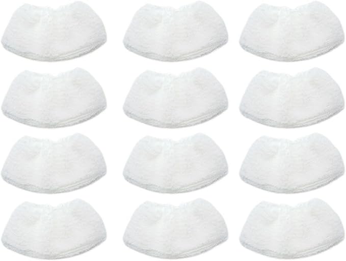 Compatible For Karcher SC1 SC2 SC3 SC4 SC5 CTK10 CTK20 Steam Cleaner Brush Head Mop Cloth Replacement Accessories Pad Cloths Spare Parts(12 pcs)