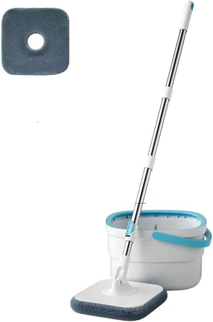 Floor Cleaning Tools Easy to Drain Squeeze Mop Household 360° Spin Home Brooms Utensils House(Bucket-mop-1cloth)