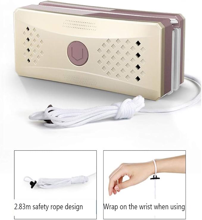 Magnetic Window Cleaner Double-Sided Magnetic Window Cleaner Glass Cleaning Brush Glass Wiper Household Cleaning Tools with Anti-Falling RopeWindow Clean Brush The Glider