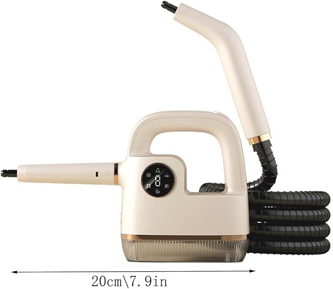 Handheld Steam Cleaner 300ml Tank Supports Steamer for Cleaning High Pressure Steam Cleaner for Home/Car Detailings/Fabric etc. Separate Design|Digital Display|Two Cleaning Methods (White)