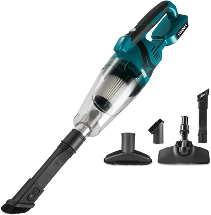 Yofidra Electric Cordless Vacuum Cleaner Household Indoor Hair Removal and Cleaning Power Tool Compatible for Makita 18V Battery Vacuum Cleaner Accessories