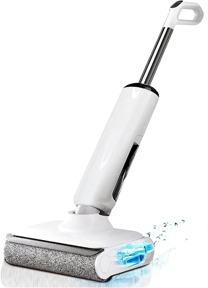 Wet Dry Vacuum Cleaner 17000Pa Cordless Vacuum Mop Combo for Hard Floors 180° Lay-Flat Design with Edge Cleaning Self-Cleaning Floor Washer Up to 45 Min Runtime LED Display &amp Voice Prompts
