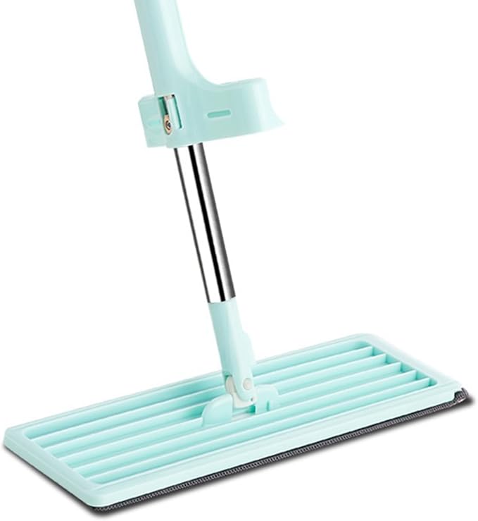 Mop Hand Wash Free 360° Rotatable Long Handle Wet Dry Use Floor Flat Mop for Home Bedroom