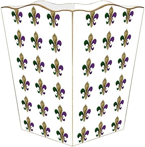 Marye-Kelley WB2923 - Mardi Gras Wastepaper Basket