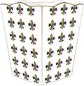 Marye-Kelley WB2923 - Mardi Gras Wastepaper Basket