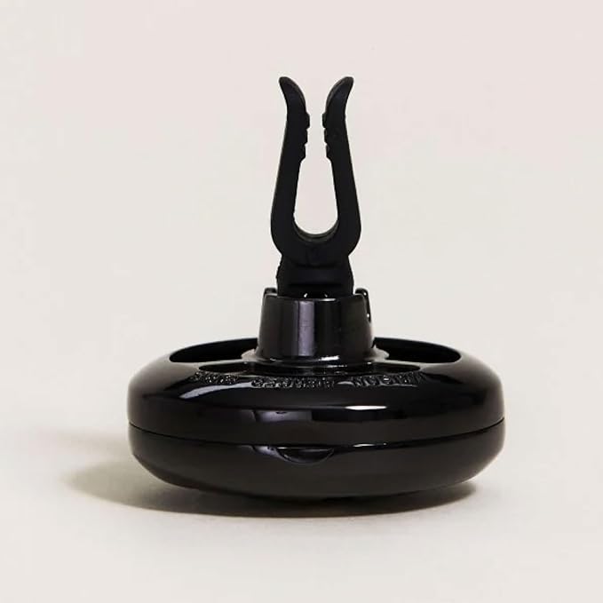 Maison Berger Car Diffuser Set – Refillable Vent Clip Ceramic Refill Made in France - Luxury Auto Scent - 4-Week Diffusion - Elegant Air Freshener for All Car Vents (Lolita Lempicka Black)