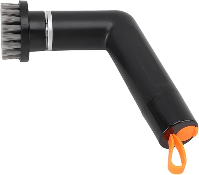 Cordless Cleaning Brush Scrubber Waterproof Bathroom Scrubber with 4 Replaceable Heads 2 Speed Adjustable White - IPX7 Rated Fast Charging Efficient Tile and Cleaner (Black)