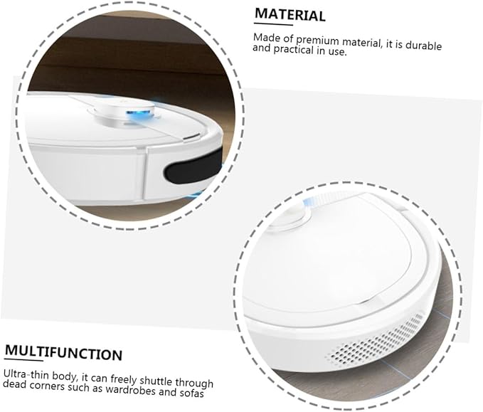 Zerodeko Intelligent Dust Cleaner 3-in-1 Floor Sweeping and Mopping Machine Rechargeable White Mop for Household Use Smart Sweeping Device Easy Cleaning Features