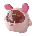 Desktop Trash Can Desktop Storage Box Sundries Barrel Reusable Countertop Garbage Can Wastebasket for Dressing Table Bedroom Pink