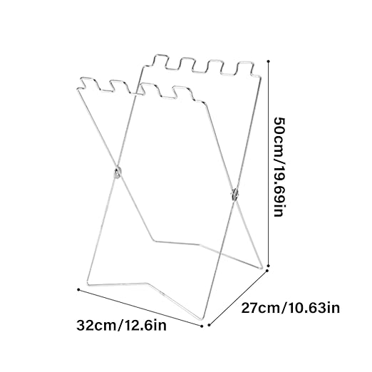 Efficient Folding Trash Bag Organizers Sturdy Folding Waste Holder for Kitchen Office and Camping Camping Trash Stand