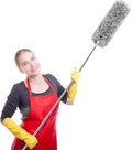 Microfiber Duster with Extension Pole Extra Long 100 Bendable HeadExtendable for Home Cleaning