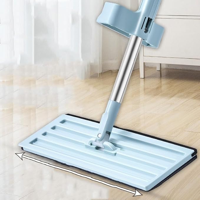 Hands Free mop Squeezing Water Lazy Wooden Floor Dry and Wet Dual-Purpose Flat