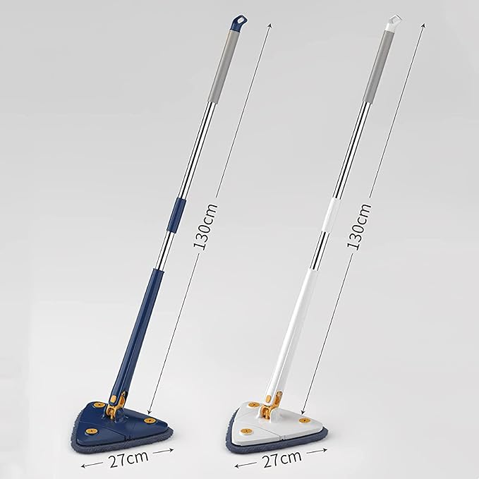 360° Rotating Adjustable Triangular Mop Retractable Mop for Ceiling Floor Dust and Wall Cleaning Mini Cleaning Tool 12027