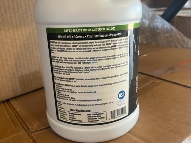 SNiPER Hospital Disinfectant Odor Eliminator &amp All-Purpose Cleaner 1 Gallon 2-Pack