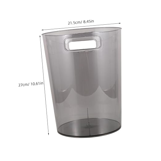 Portable Small Trash Can Round Plastic Wastebasket with Opening for Bedroom Kitchen Office Public Spaces Design for Easy Use and Convenience