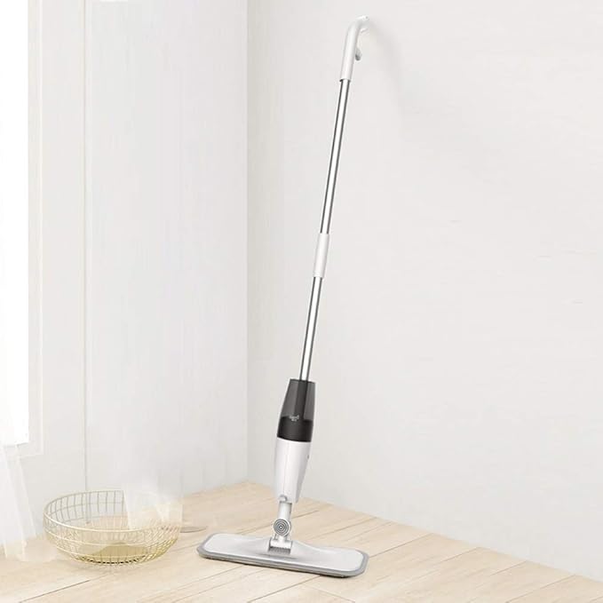 Water Spraying Sweeper Floor Cleaner Carbon Fiber Dust Mops Rags 360 Rotating Rod ANK Waxing Mop
