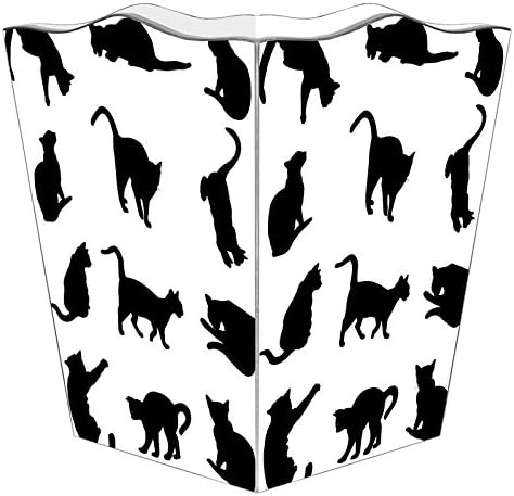 Marye-Kelley WB2444 - Cat Silhouettes Wastepaper Basket