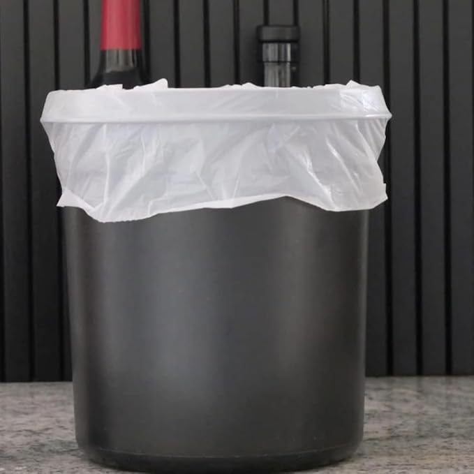 4 Gallon Trash Bag Lavender Scented (440 Count) Small Bathroom Garbage Bags Wastebasket Can Liners White Trash Bags for Home Kitchen Office Bins (440 Bags)