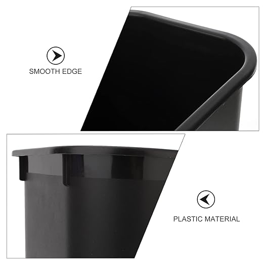 ABOOFAN Square Trash Can Multi-Functional Home Office Waste Basket Small Bathroom Garbage Container