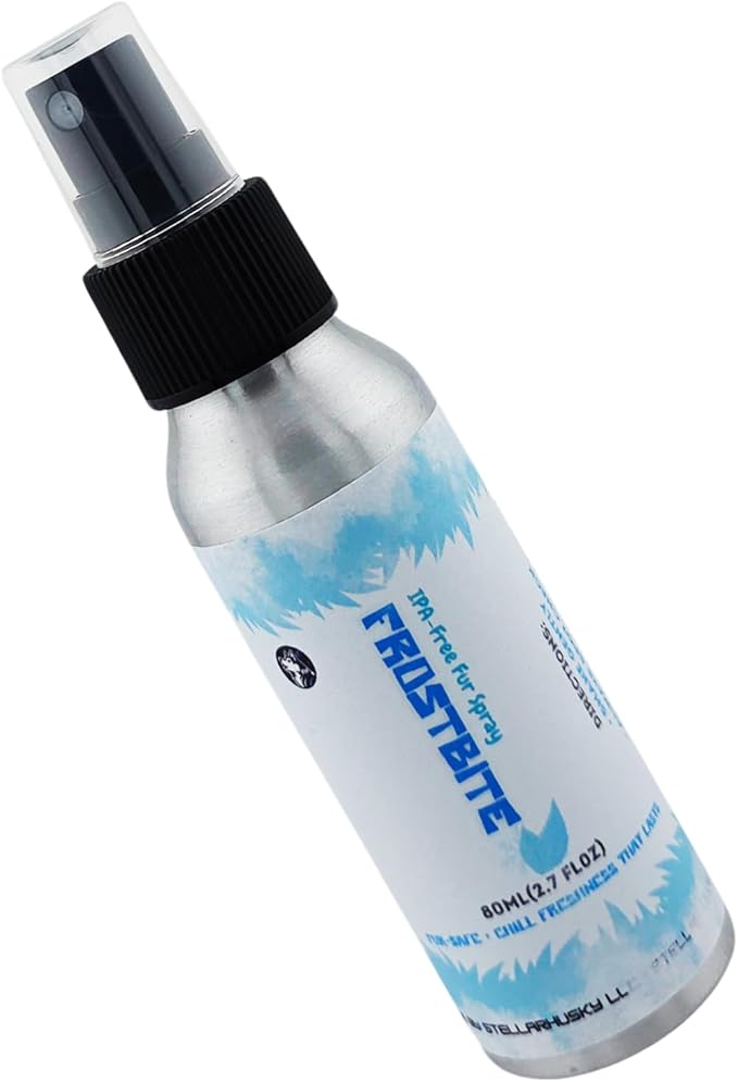 Fursuit Spray - Fur &amp Costume Spray - Frostbite - IPA-Free Fabric Freshener for Fursuits &amp Cosplay | Long-Lasting Scent | 80 mL Aluminum Bottle