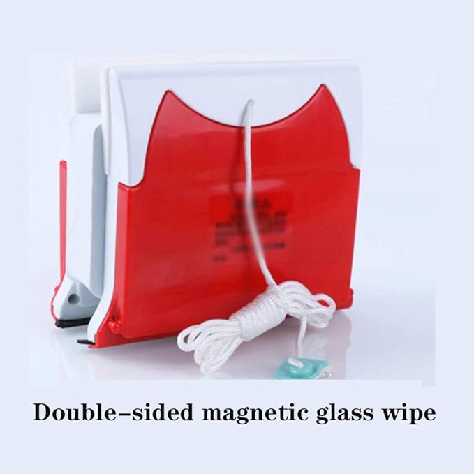 Red Glass Double-Sided WipeWindow Cleaner Glass Wiper Magnetic Cleaning Tools Glider Washing Glass Cleaning Brush for