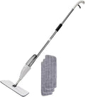 Spray Mop Reusable Rotating Magic Flat Mops with Microfiber Pads Wet and Dry Cleaner Household Cleaning Tools Accessories(1mop3cloth)