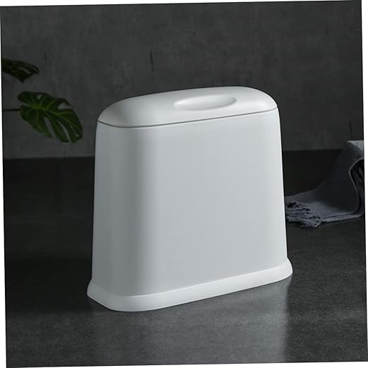 Modern Compact Trash Wastebasket for Kitchen Bathroom Craft Room Stylish Design for Spaces Construction Easy to Use Waste Container