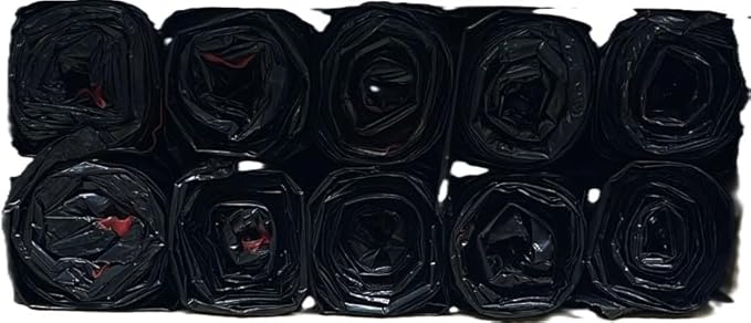 Drawstring Trash Bags 33 Gallon 33 x 39 Inches 100 Count Black