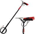Water Fed Pole Kit Professional Solar Panel Window Cleaner with Squeegee Telescopic Window Glass Cleaning Brush &amp Pole Kit Truck Caravan Spray Washer Washing Equipment30FT/9M