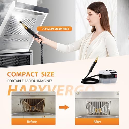 Steam Cleaner 2500W 1000ML Portable Handheld Steam Cleaner High Temperature Pressurized Steam Cleaning Machine