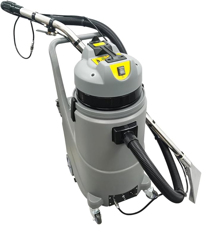 Commercial Carpet Extractor Machine 30L/7.9gal Carpet Cleaning Machine 4 in 1 Professional Wet Dry Spraying Washing Vacuum Floor Curtain Sofa Extractor Cleaner 1000W 110V
