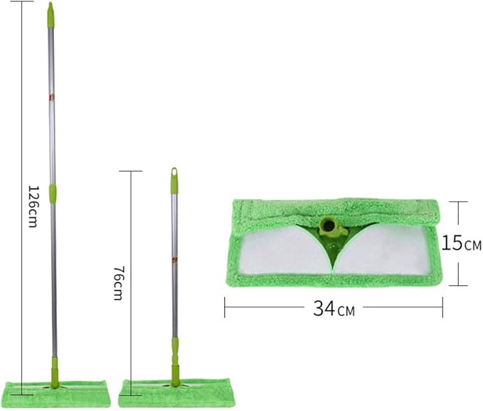 Mop - for Floor Cleaning Wet Dry Professional Flat Mops for Hardwood  Laminate