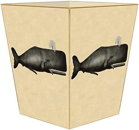 Marye-Kelley WB2778 - Vintage Grey Whale Wastepaper Basket