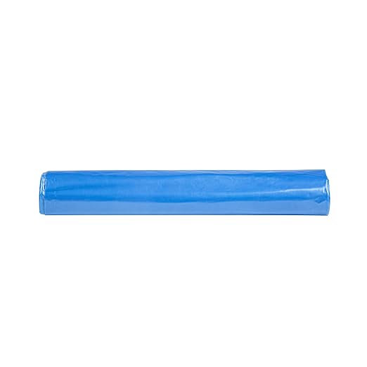 Restaurantware Recycling Trash Bags 250 Count 20-30 Gallon Heavy-Duty Plastic Trash Liners Tear-Resistant Blue Waste Disposal Bags Leak-Proof Star Seal Bottom Bags for Commercial Kitchens