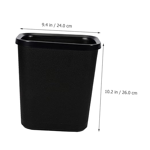 Thickened Plastic Trash Can Wastebasket for Living Bathroom Bedroom Office Hotel Opening Household Garbage Bin Kitchen Trash Container for Desk Sundries Storage