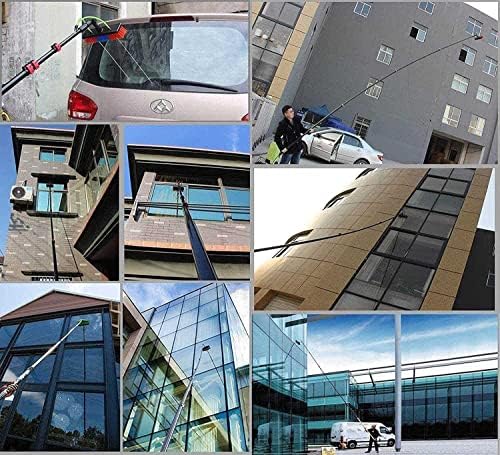 Glass Cleaning Brush Home Water Fed Telescopic Pole Kit Solar Panel Brush Rotating for Photovoltaic PanelWindow Cleaning Pole Window Cleaning Brush Water Fed Telescopic Brush extendable Cle