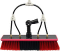3.6-10.8m Window Cleaning Pole Telescopic Cleaning Brush Equipment Water/Hose Fed Pole Cleaning Photovoltaic and Solar Panels/Glass ScraperBrush Head