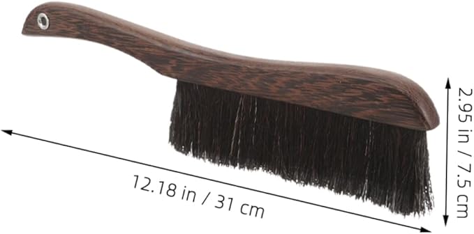 ABOOFAN 2Pcs Wooden Broom Brush Soft Bristle for Outdoor Furniture Household for Keyboards Instruments and Tight Spaces