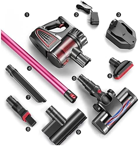 Vacuum Cleaner 4-in-1 Cordless Stick Vacuum Cleaner Quadruple Filtration Headlight Low Noise Upright Storage Ideal for Carpets &amp Hard Floors