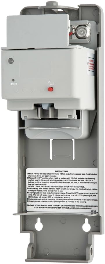 EZbrnd Commercial Wall Mount Metered Aerosol Spray Dispenser On/Off 15min Spray Setting Automatic Air Freshener MF3-5