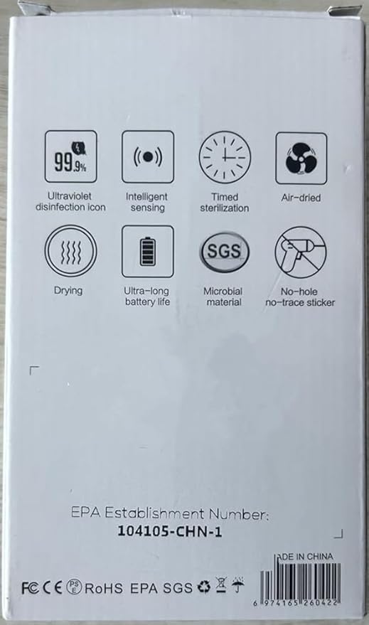 Toothbrush Cleaner &amp Toothbrush Holder Cleaning and Air Drying LED Smart Screen Rechargeable Wall Mount Toothbrush Holder for Bathrooms