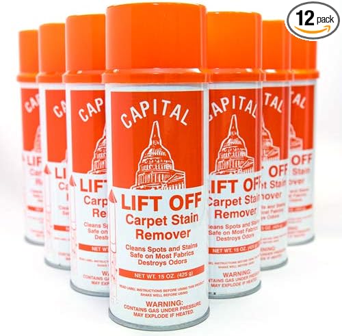 Capital Lift Off Professional Strength Carpet Stain Remover15 oz can Case of 12