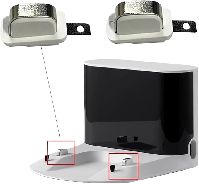 Charger Dock ContactCompatible for Roborock S7/S8/S5 Max/S5/S6/Q7/Q7 Max. Vacuum Cleaner Parts Charging Base Repair Accessorie(White)
